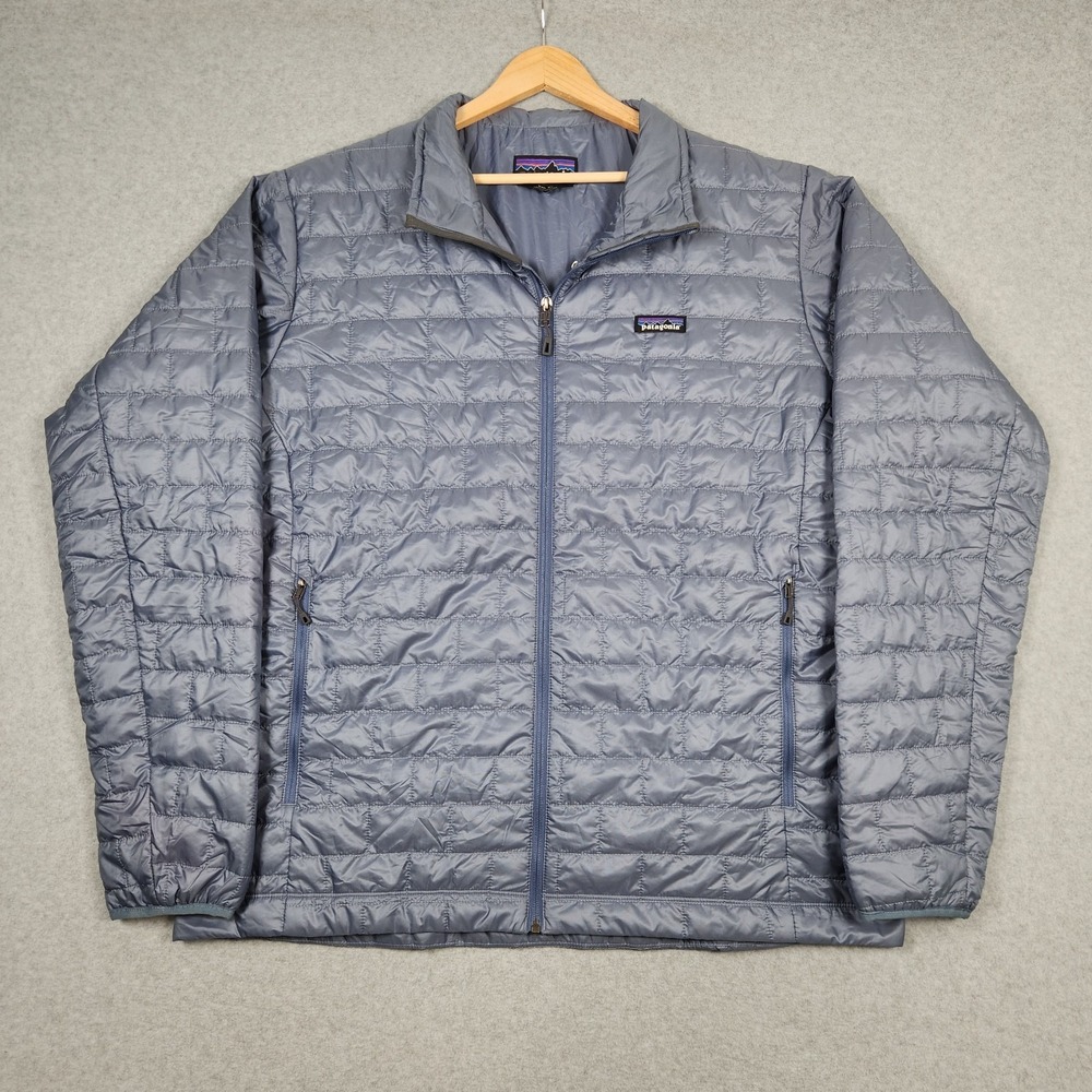 Patagonia Nano Puff Jacket Mens XXL Blue Packable Primaloft Hiking Outdoors